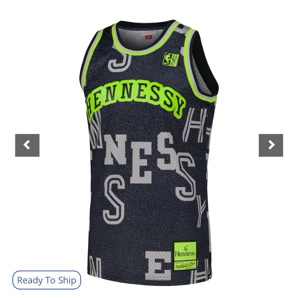 New NBA x Hennessy Mitchell & Ness Hardwood Classics Neon Swingman Jersey